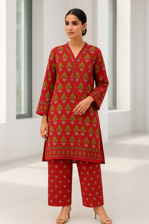 PEARL Printed Viscose Suit  - unstitched 2PC