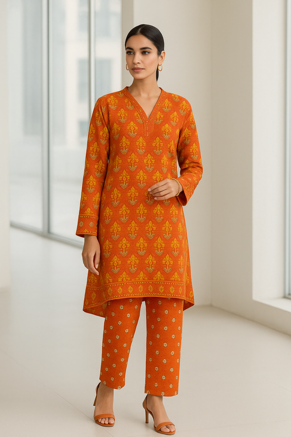 NORI Printed Viscose Suit  - unstitched 2PC