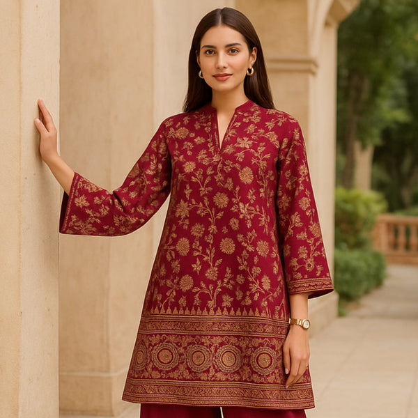 ZAR E MEHR Digital Printed Viscose Suit - unstitched 2PC D44