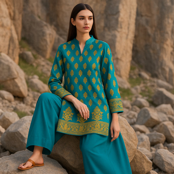 KHAYAL Digital Printed Viscose Suit  - unstitched 2PC D73