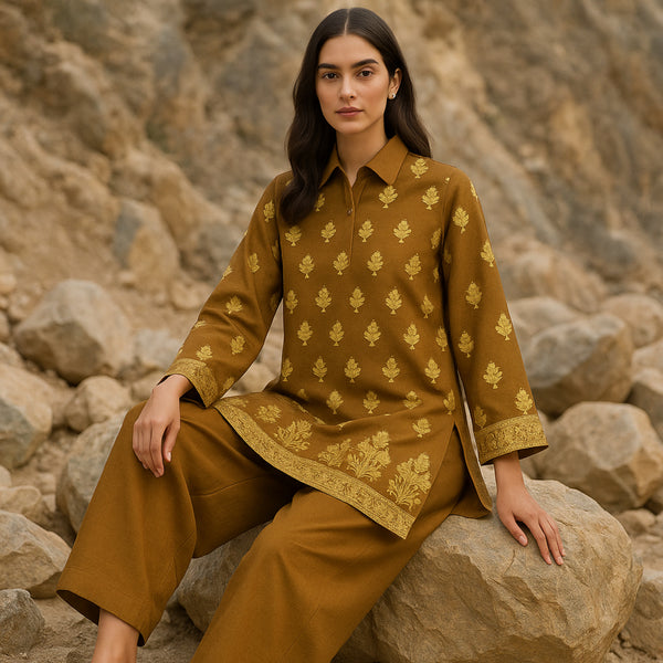 NAZNEEN Printed imported lawn Suit - unstitched 2PC D74