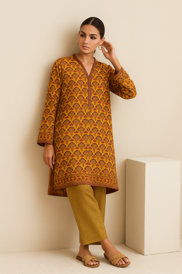JAHANARA Printed Viscose Suit  - unstitched 2PC