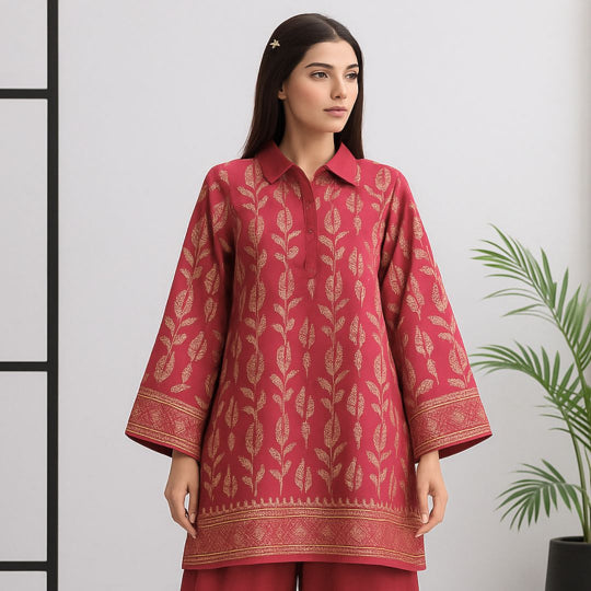 Ember Digital Printed Viscose Suit - unstitched 2PC D106