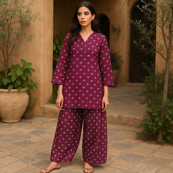 HISPEN Printed Lawn Suit -  unstitched 2PC